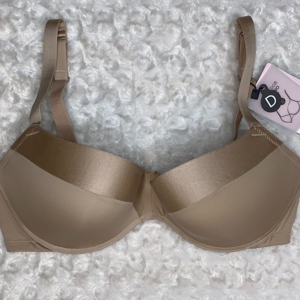 Promise Satin Underwire Push Up Bra 36D NWT